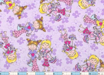 Pajama Party Girls Flannel